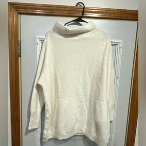 Cozy Free People White Turtleneck Sweater
